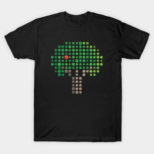 Apple Tree Pixel Mosaic T-Shirt